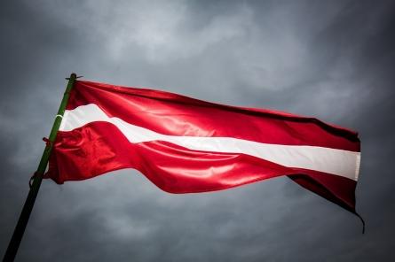 До 3 лет тюрьмы: в Елгаве начат уголовный процесс за кидание флага на землю