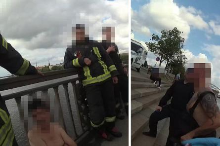 Кошмар: на Каменном мосту в Риге за день предотвращено два самоубийства (+ВИДЕО)