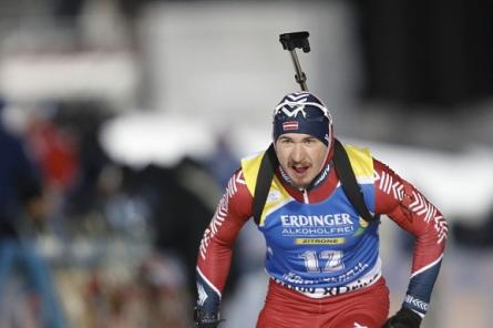 Латвийский биатлонист Андрей Расторгуев стал чемпионом Европы