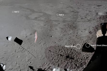 На Луне нашли мячи, которыми полвека назад сыграл в гольф американский астронавт