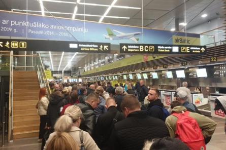 Аэропорт Рига за 11 месяцев обслужил на 4,9% больше пассажиров, чем годом ранее