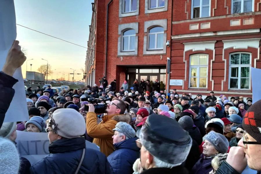 Майдан по-латвийски: Даугавпилс выходит на улицы (ФОТО)