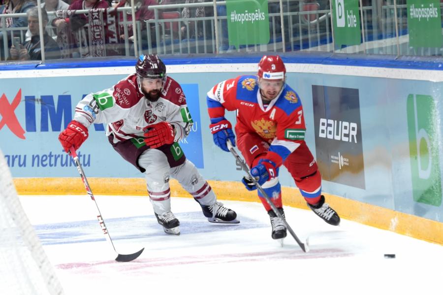 «Мы продолжали сражаться»: тренер сборной Латвии по хоккею о победе над Россией