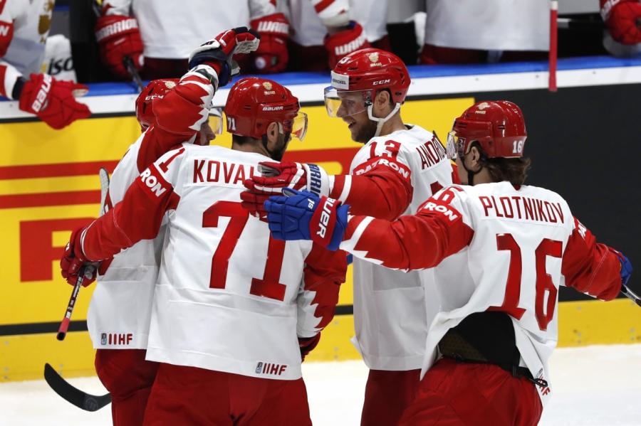 Сборная России одержала шестую победу на ЧМ по хоккею