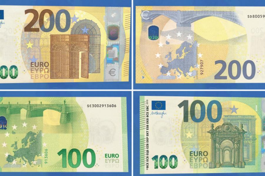 Будут легче помещаться в кошелек: появились новые банкноты по 100 и 200 евро
