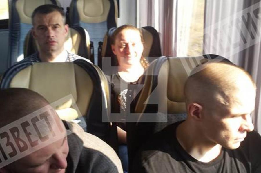 Колонна с задержанными на Украине россиянами прибыла в Борисполь