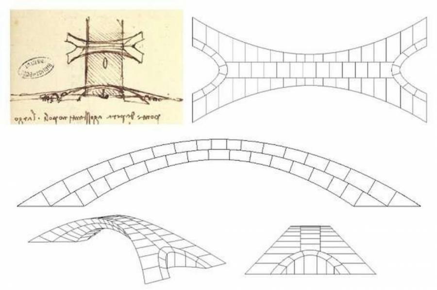 Воссозданный проект Леонардо да Винчи потряс современных инженеров