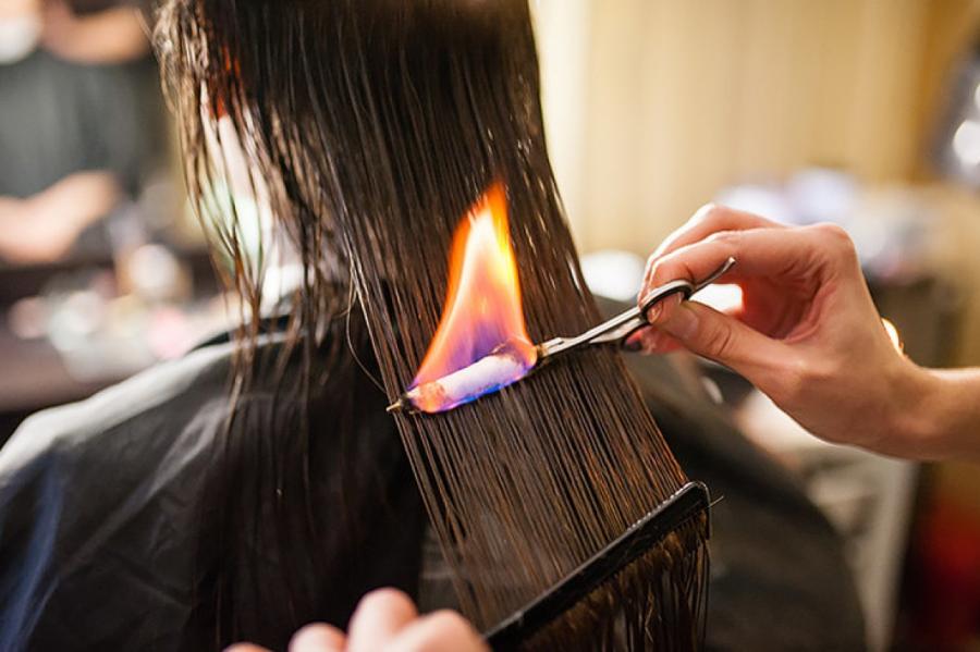 Пламя в волосах: пирофорез - стрижка огнём