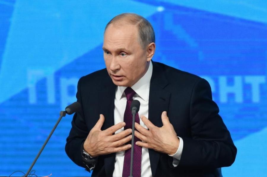 Путин назвал беспардонной ложью резолюцию Европарламента о Второй мировой