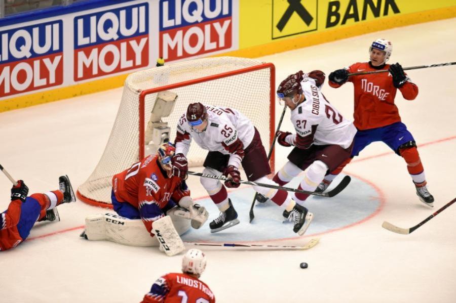 Объявлено, с кем будет играть сборная Латвии на чемпионате мира по хоккею в Риге