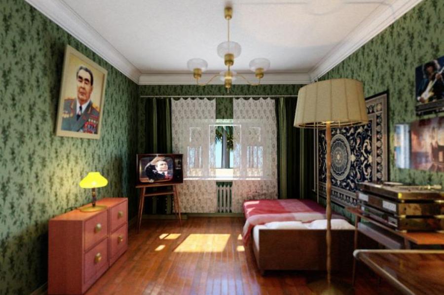 Предприимчивая пара из Литвы сдает квартиру с интерьером времен СССР