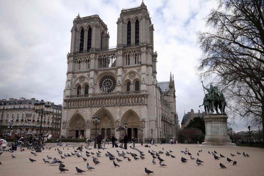 В Париже открыли для публики Соборную площадь перед Нотр-Дам