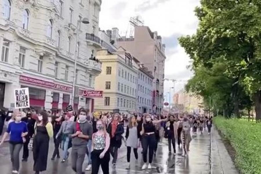 В Австрии провели демонстрацию за права чернокожих без чернокожих
