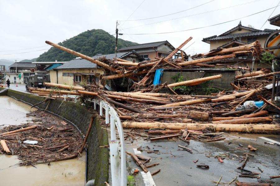 В Японии для 1,3 миллиона человек рекомендовали эвакуацию