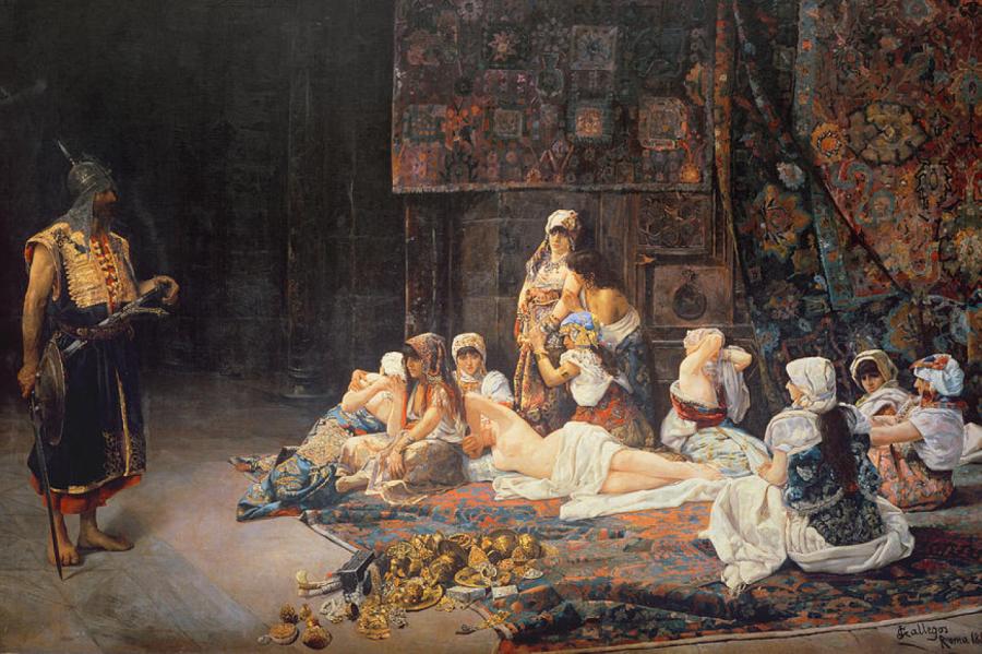 Султан обучает своих жен премудростям секса