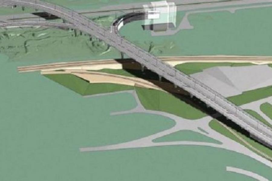 Вбиты первые железобетонные сваи Саркандаугавского моста