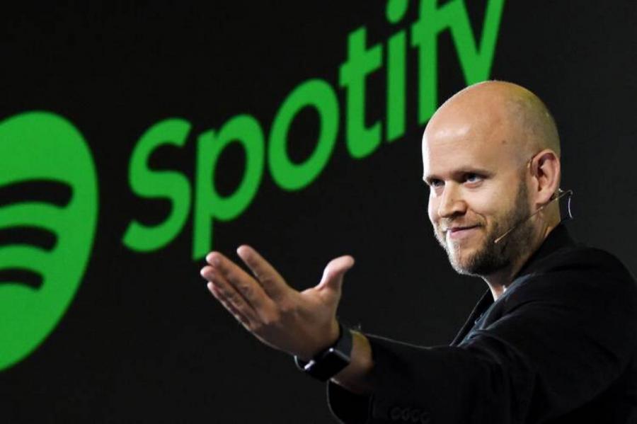 Акции шведского музыкального сервиса Spotify подорожали на 82% за три месяца