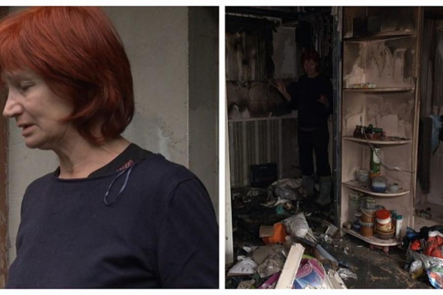 Ольга была на работе, когда узнала страшное: горит квартира, где находится дочь