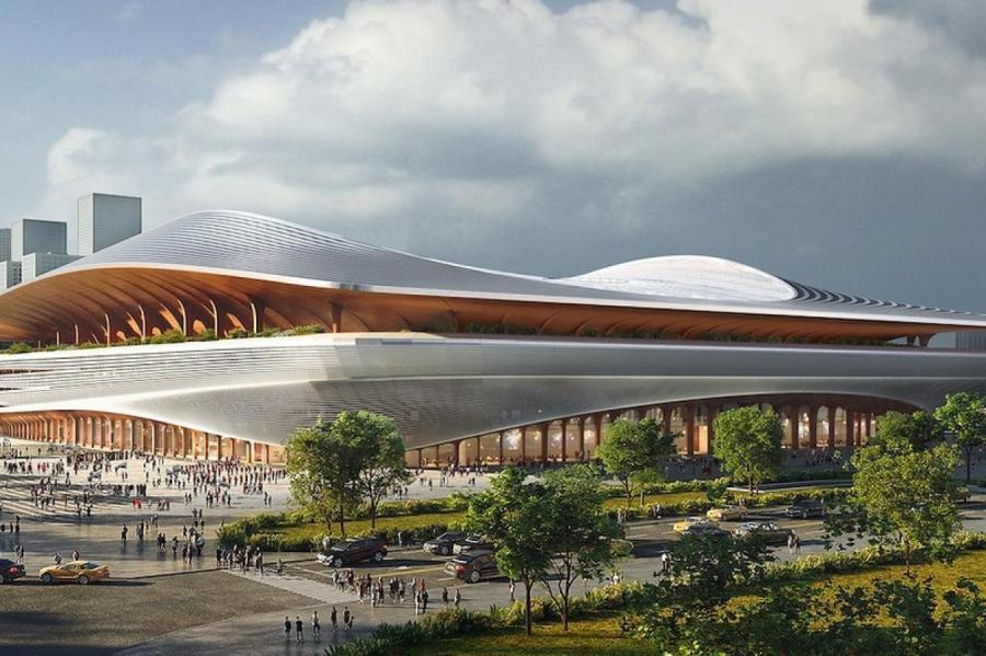 Футбольный стадион в Китае произведет фурор в архитектуре