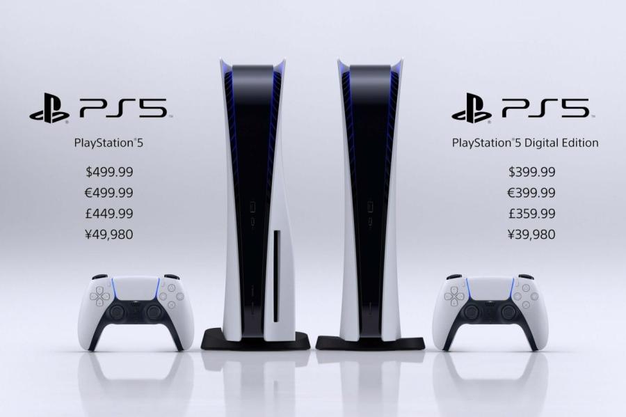 Sony назвала цены и дату выхода PlayStation 5