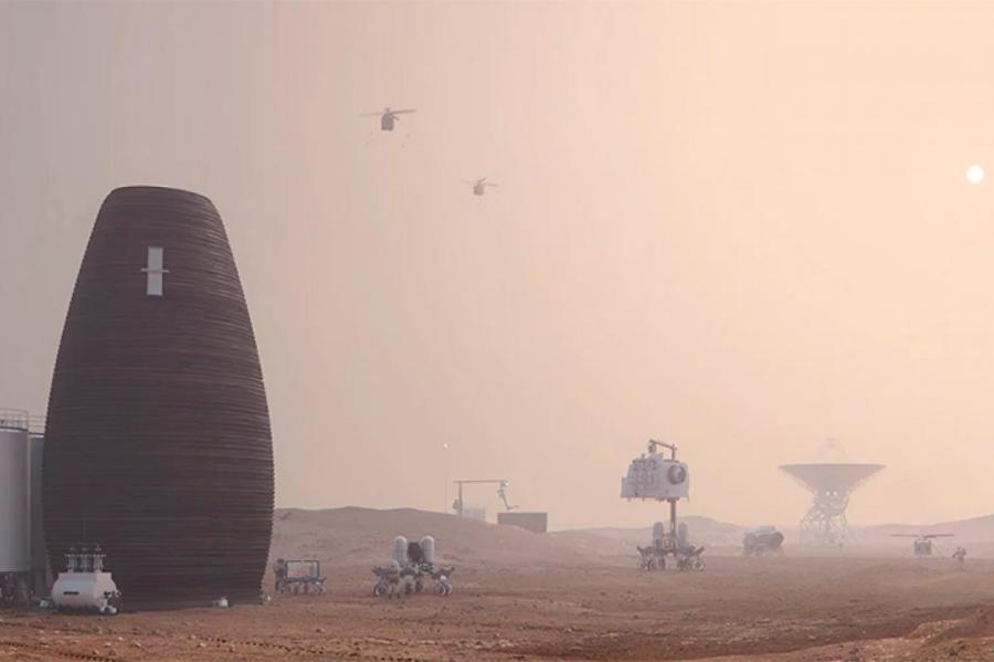 Дома на Марсе будут строить из хитина