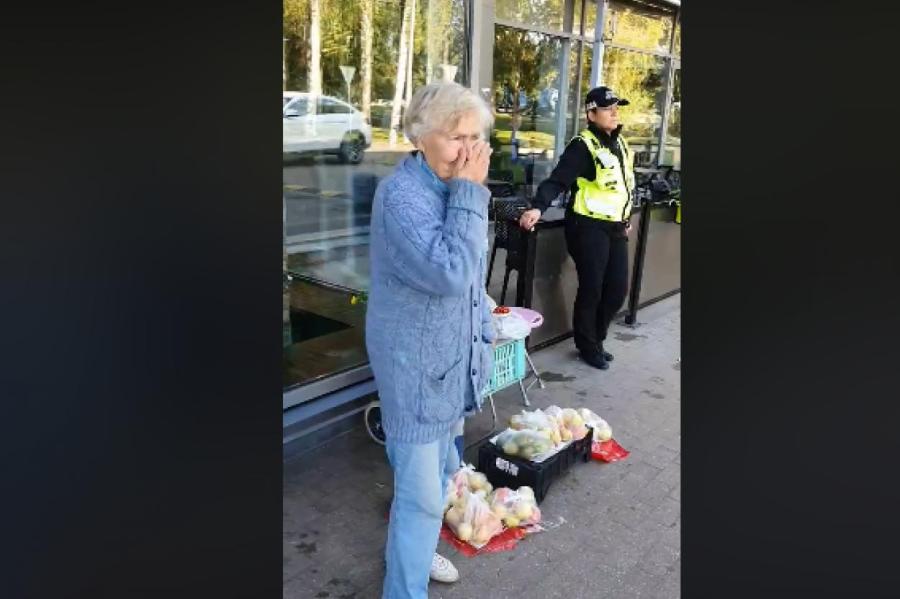 Попытка продать яблоки в Иманте закончилась для пенсионерки слезами и полицией