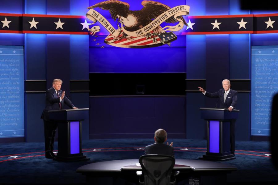«Лжец» и «клоун»: Трамп и Байден провели первые дебаты