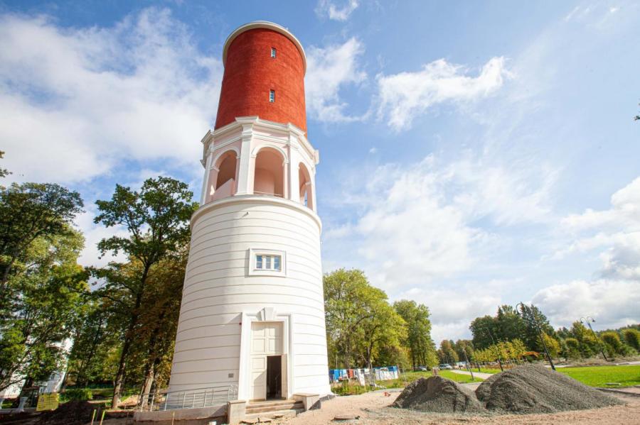 В Кемери восстановлена историческая водонапорная башня (ФОТО)