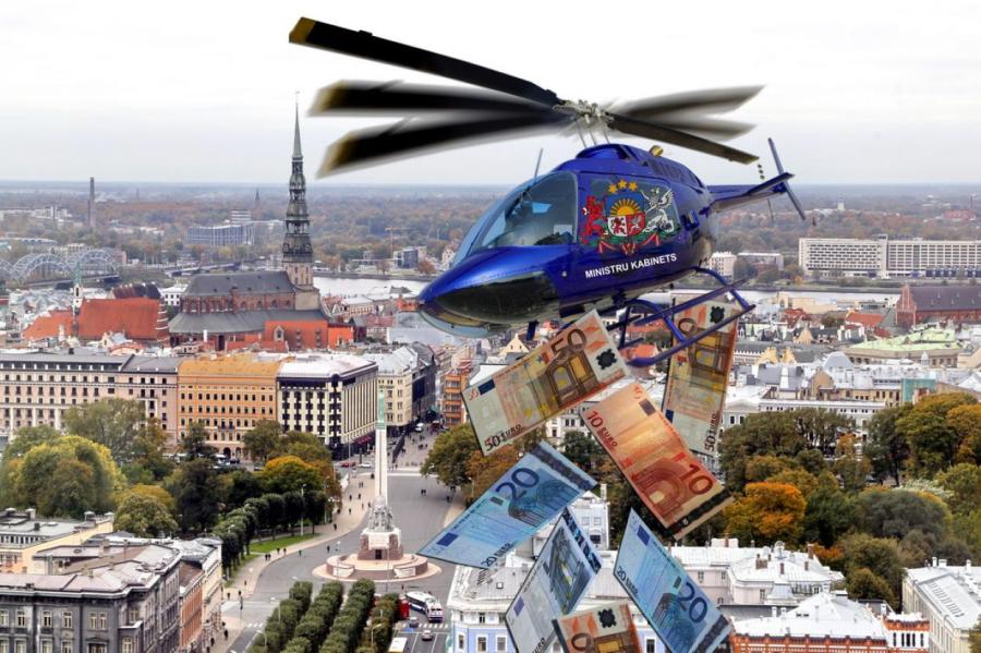 Прилетит вдруг волшебник? В Латвии с нетерпением ждут «вертолетных денег»