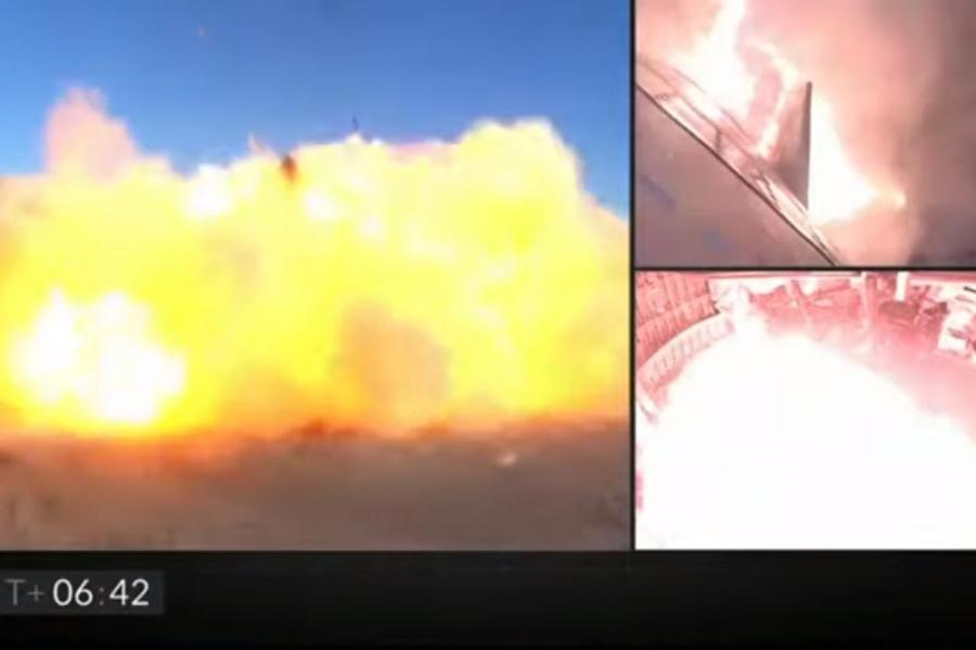 Прототип марсианского корабля Илона Маска взорвался (видео)