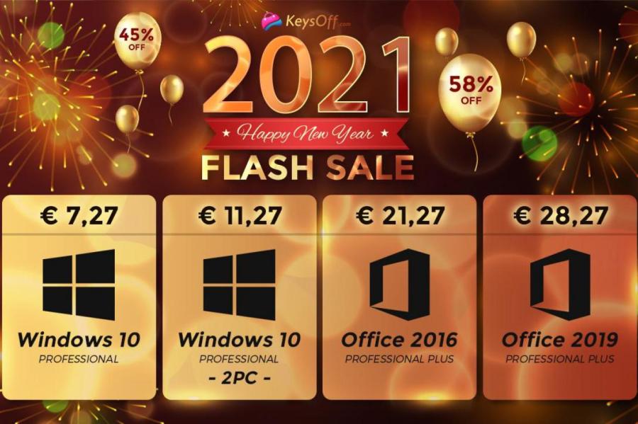 Лучшее новогоднее предложение ПО: Windows 10 Pro 7.27€