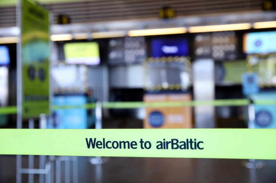 airBaltic в прошлом году перевезла на 67% меньше пассажиров из Эстонии