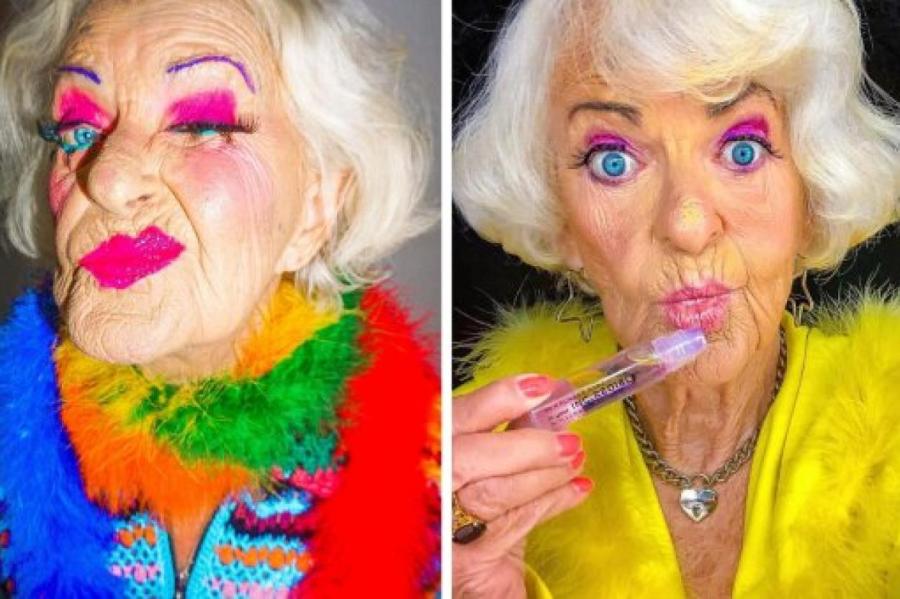 Живет на полную катушку: 92-летняя старушка умиляет Сеть жизнерадостными фото
