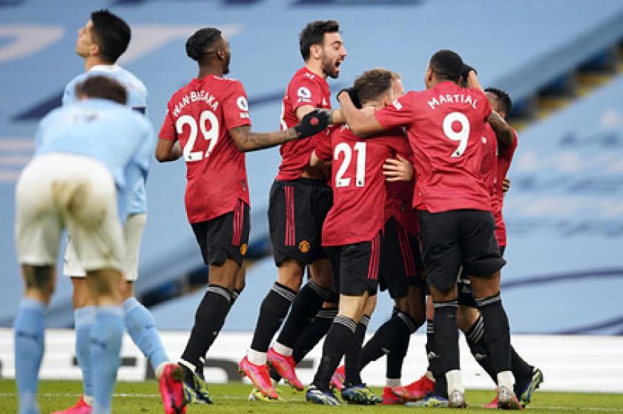 15-матчевая победная серия «Манчестер Сити» в АПЛ прервалась в дерби с МЮ