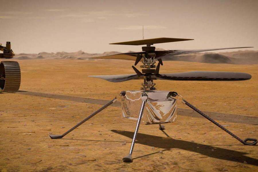 НАСА показало видео первого запуска вертолета Ingenuity на Марсе