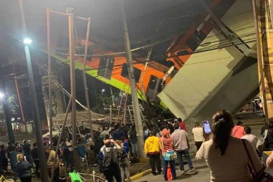 Число погибших при обрушении метромоста в Мехико достигло 25