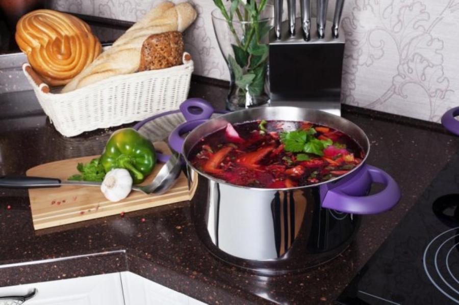 Красный борщ с капустой и свеклой на курином бульоне — пошаговый рецепт с фото