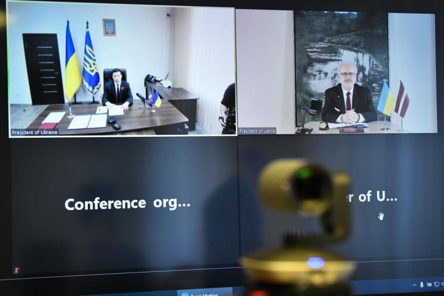 Левитс и Зеленский договорились о вступлении Украины в ЕС