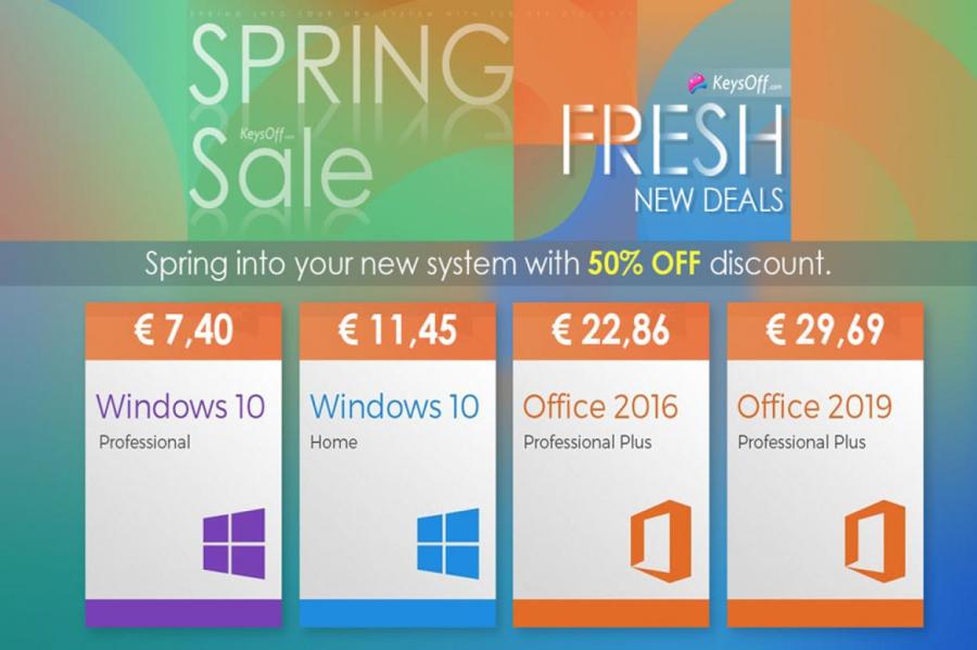 Весенняя распродажа – Windows 10 за 7,4€