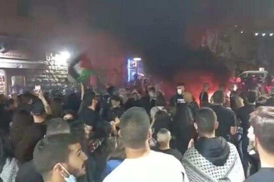 Беспорядки с поджогами в Израиле попали на видео