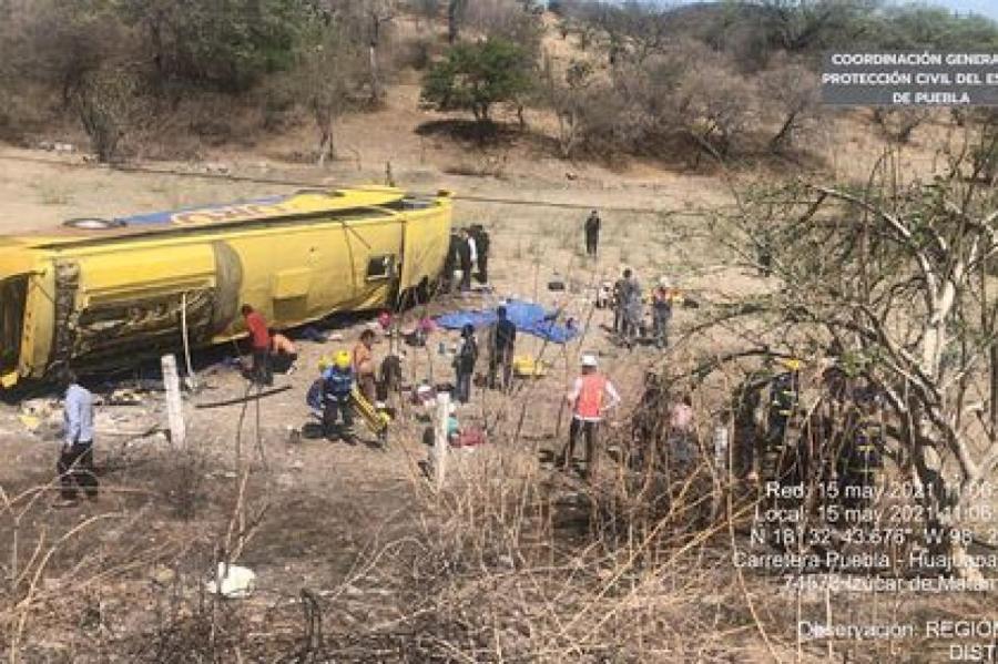 Пассажир выхватил руль у водителя автобуса и погубил шесть человек