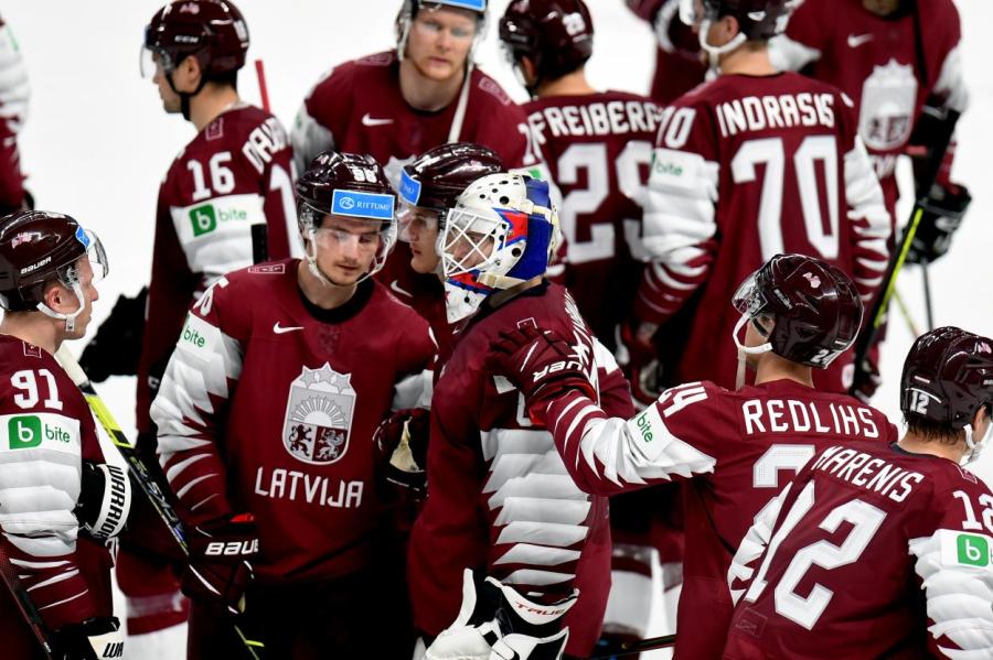 Сборная Латвии по хоккею встречается с Италией в третьем матче чемпионата мира