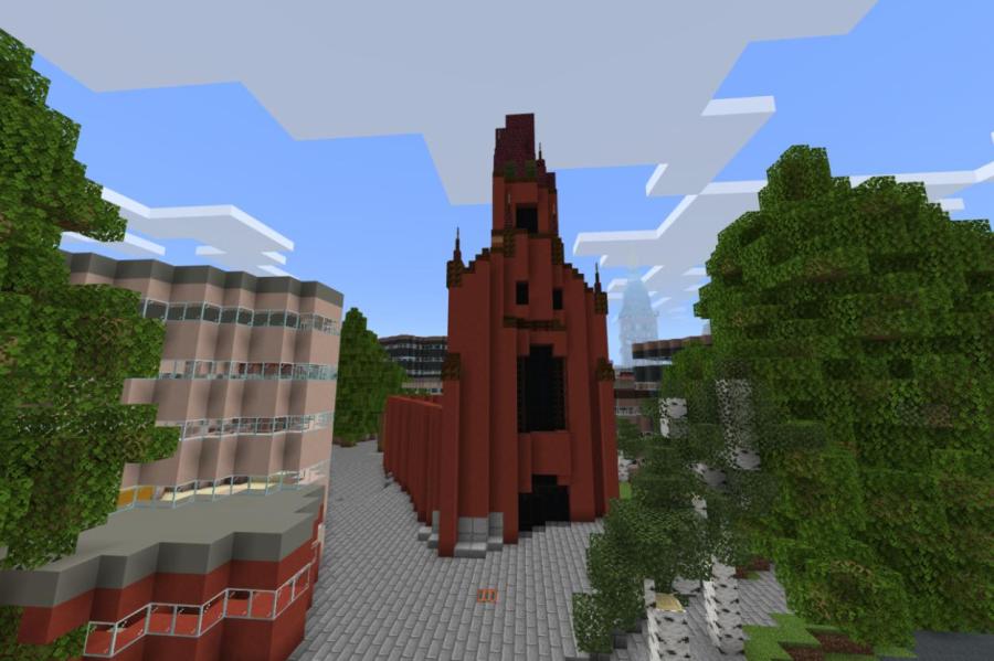 В Minecraft школьники строят объекты исторического центра Риги