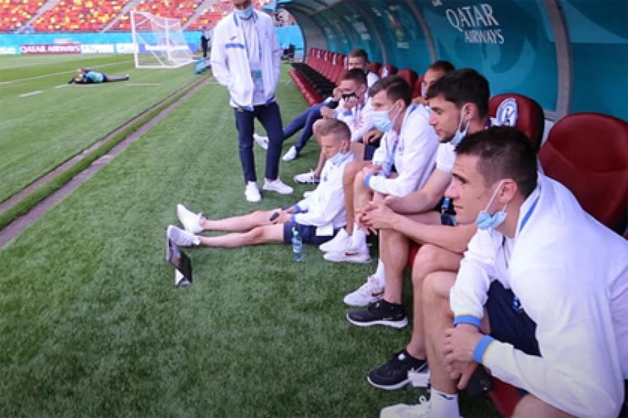 Появилось видео просмотра игроками сборной Украины матча России с Финляндией