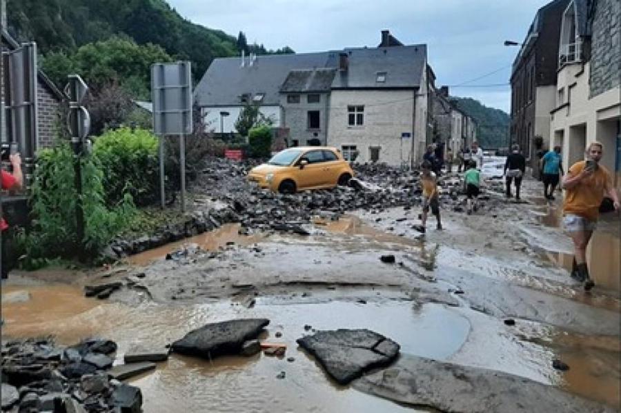 Новое наводнение началось из-за обрушившихся на Бельгию дождей