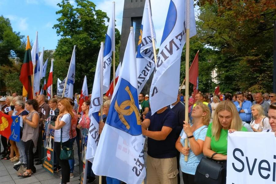 Литовцы протестуют против иракских беженцев и обвиняют Россию (ВИДЕО)