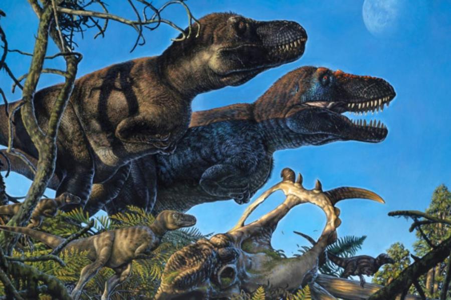 Порно с динозавром - 3D мультфильм зоо секса с тиранозавром