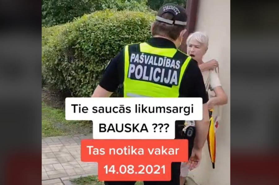 Полиция: на видео с пикетов в Бауске все не так, как говорят! Мы работали хорошо
