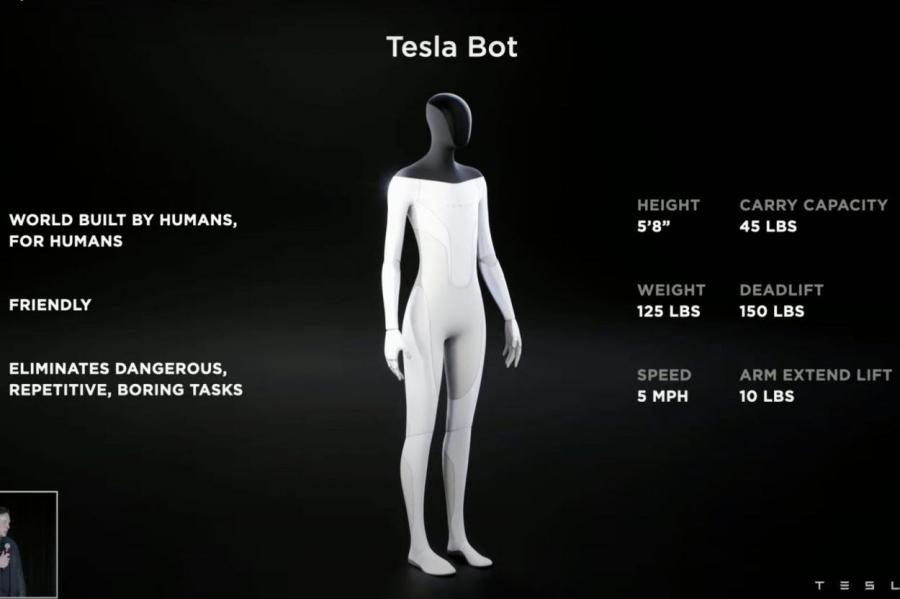 Компания Маска создаст антропоморфного робота Tesla Bot