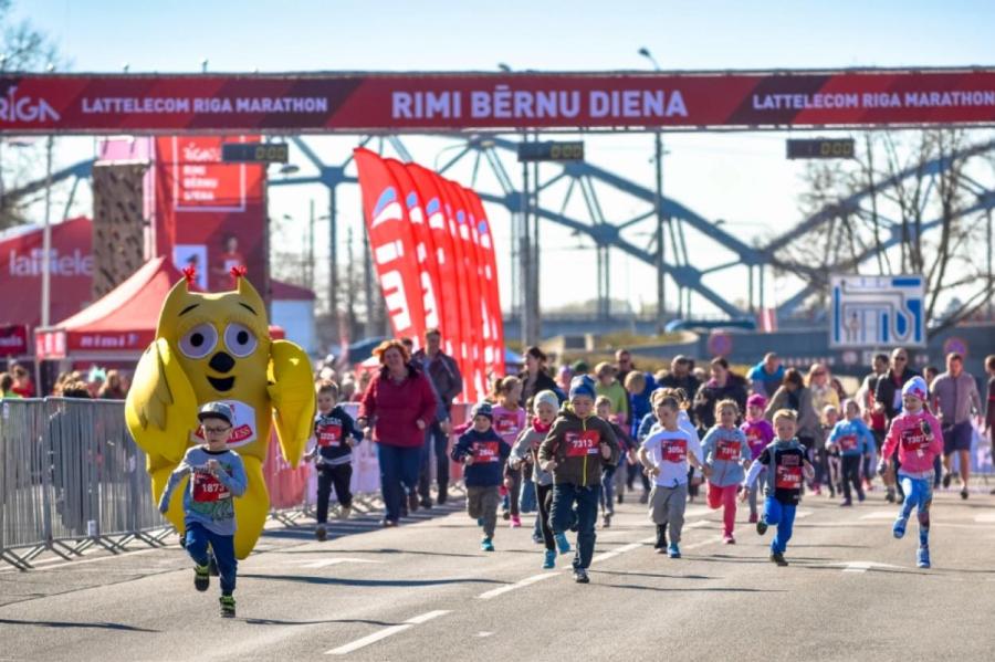 С детского забега начинается Рижский марафон